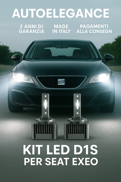 ⭐KIT XENON D1S 6000K ANABBAGLIANTI PER SEAT EXEO – LUCE BIANCA POTENTE⭐