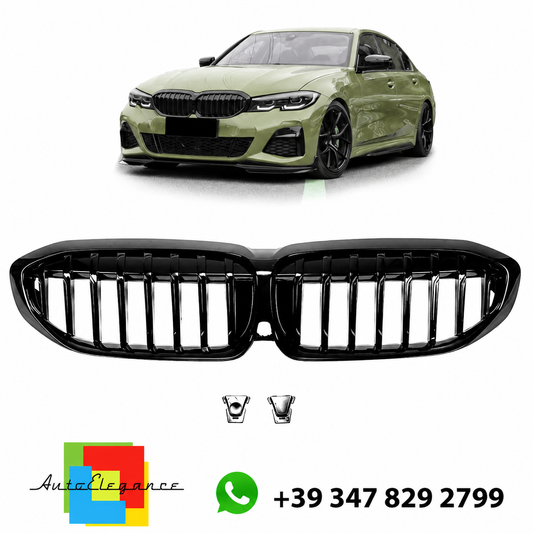👉Griglia anteriore lucida nera adatta per BMW Serie 3 G20 G21 2019-2022👈