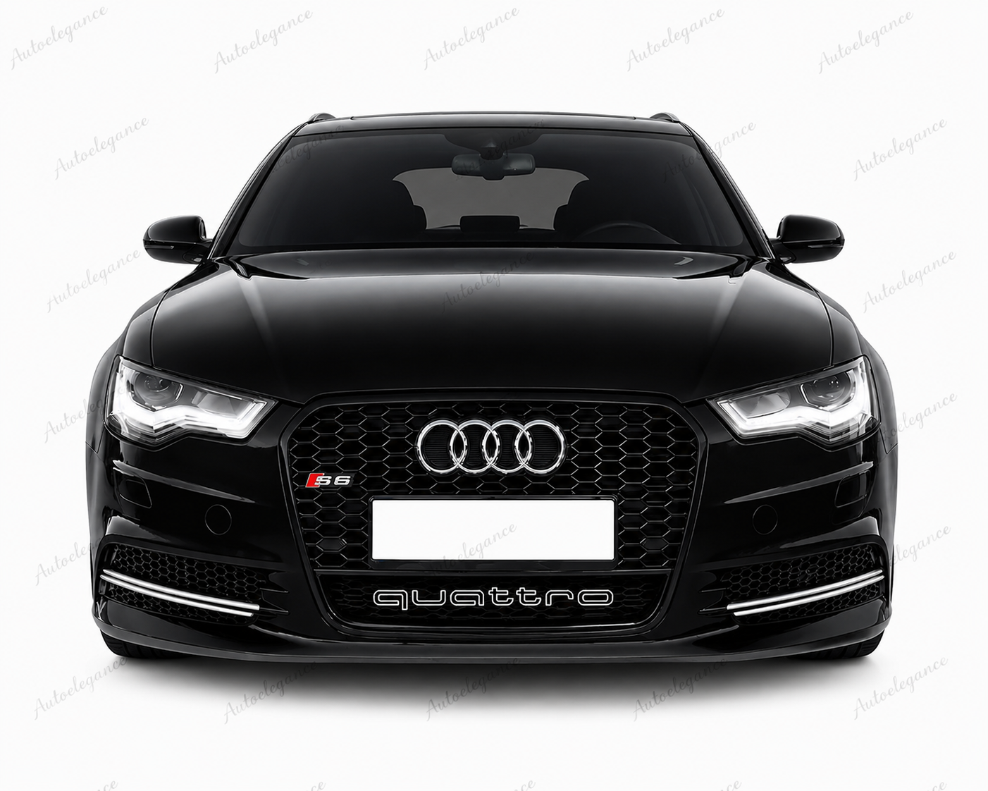 🔥ART.0336 GRIGLIA ADATTO PER AUDI A6 4G C7 2012-2015 LOOK RS6 QUATTRO NERA🔥