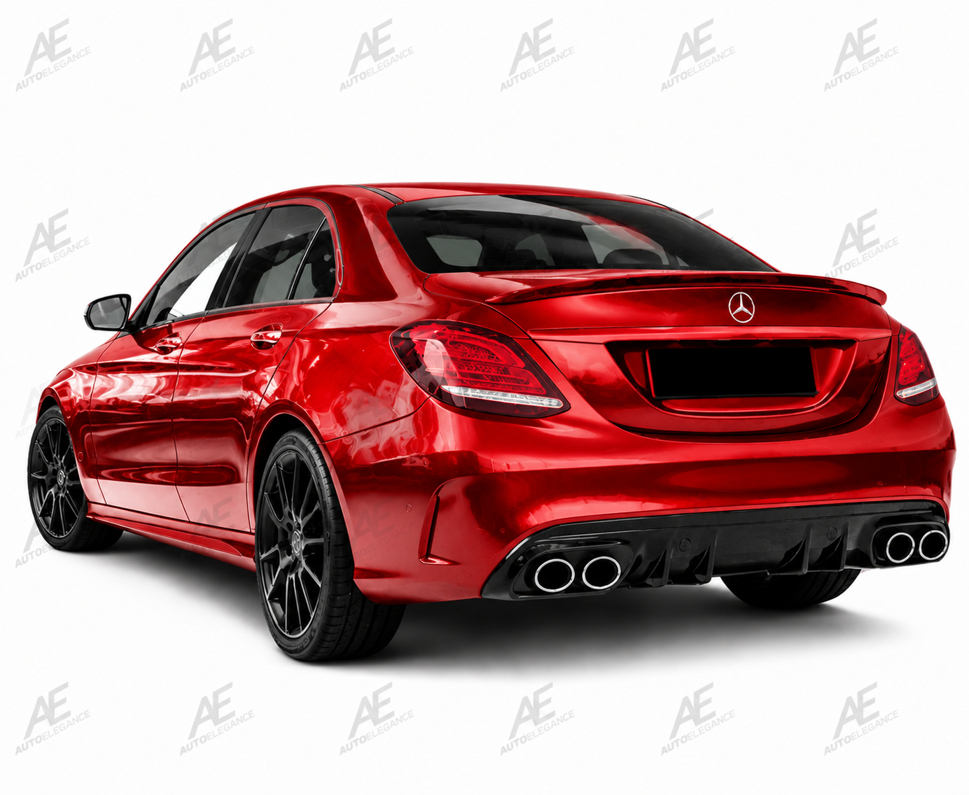 💕DIFFUSORI  MERCEDES CLASSE C W205   C43 NERO LUCIDO💕