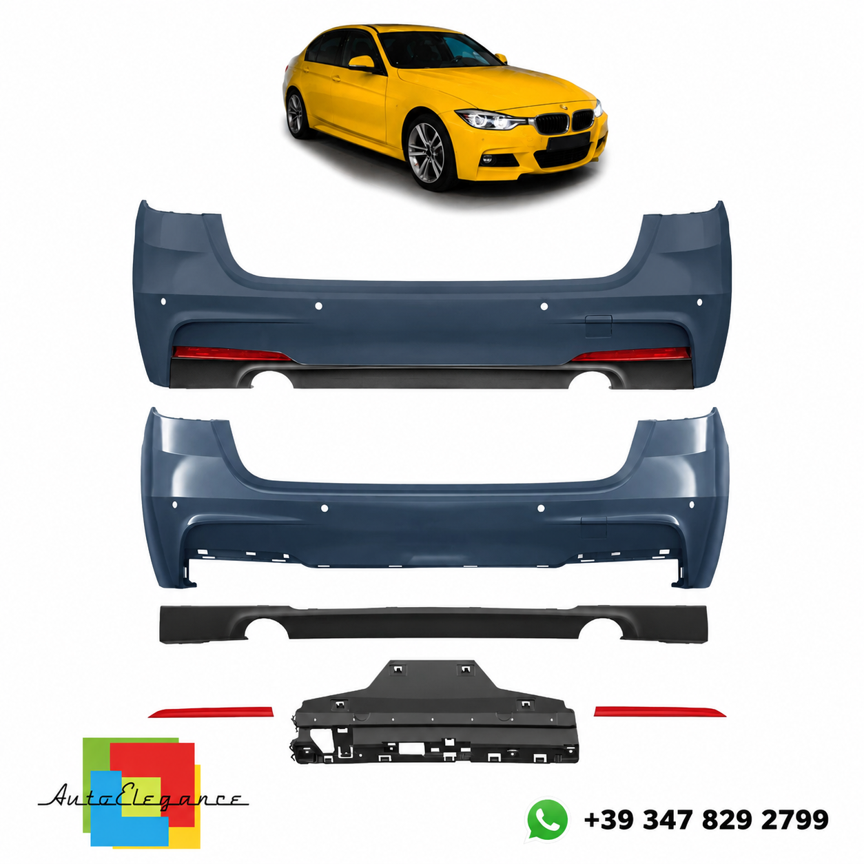 SPLITTER SUITABLE FOR VW GOLF 8 GTI GTD RLINE LOOK GLOSSY BLACK SPORTY DESIGN 