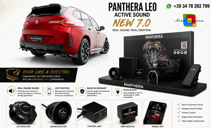 💫ART.2672 PANTHERA Soundsystem Booster 7.0 - BMW X3 M-Pack G45 2024-💫