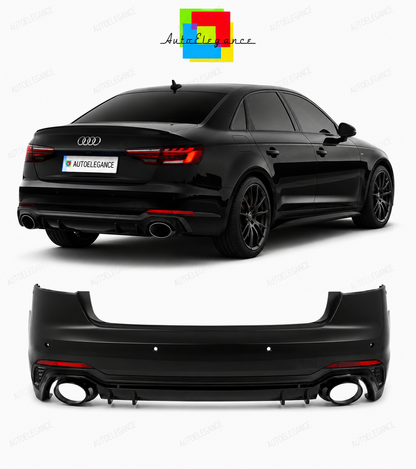 💕ART.4536 PARAURTI POSTERIORE AUDI A4 B9 15-19 BERLINA LOOK RS4💕