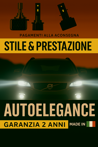 ❤️ KIT LED D1S 6000K BIANCO GHIACCIO ANABBAGLIANTI PER VOLVO XC70 II  ❤️