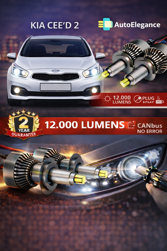 KIT LED Kia Cee'd 2 ANABAGLIANTI H7 CANBUS Bianco 6500K 360 gradi