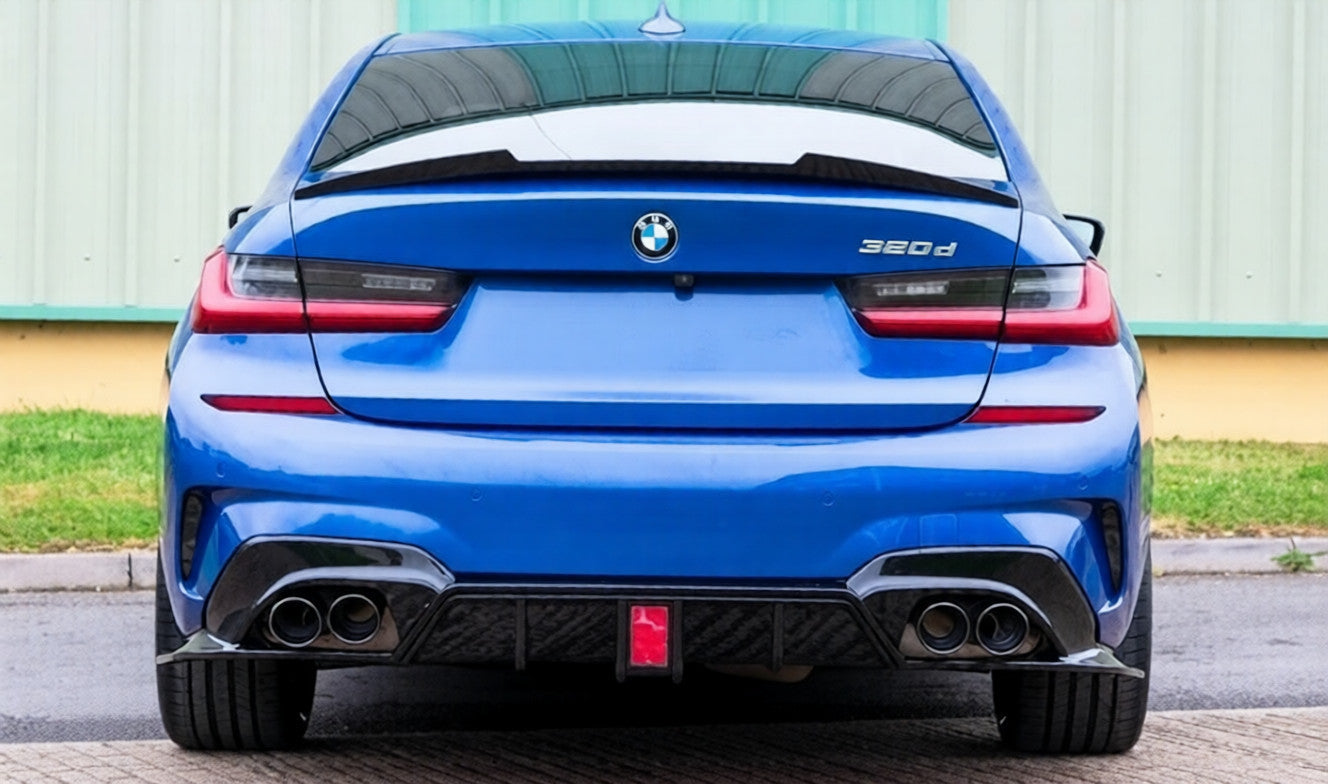 💫ART.6755 Spoiler Posteriore look M per BMW 3 (G20) 2018+ Nero lucido💫