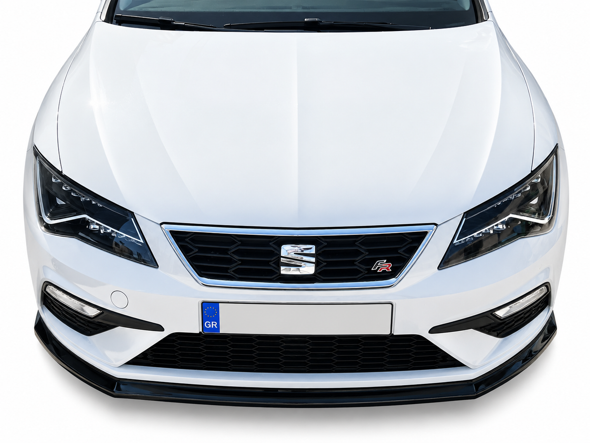 👉Splitter Anteriore ABS Nero Lucido per SEAT Leon Mk3 FR/Cupra Facelift 17-19👈