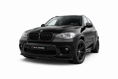 💫 ART.9301 Splitter Anteriore Nero Lucido per BMW X5 E70 restyling M-Pack💫
