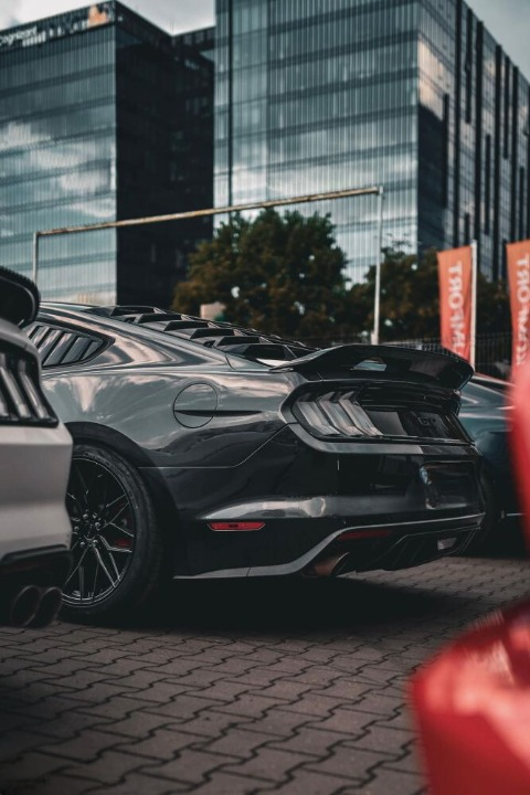 ART.3246 Spoiler posteriore Nero lucido FORD MUSTANG 15-23