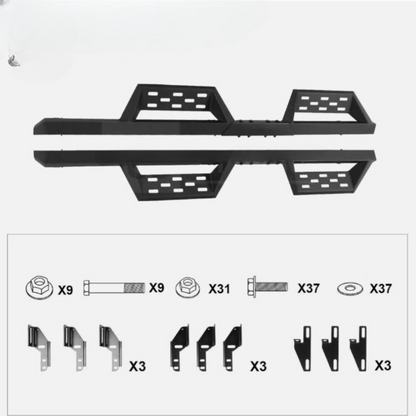ART.3194   Pedane laterali in acciaio JEEP  WRANGLER 18-24
