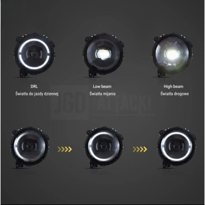 ART.3158 Fari Full LED VLAND V2 – Set JEEP WRANGLER  18-23