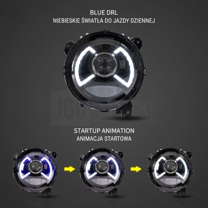ART.3161  Fari VLAND V1 Full LED – Set  JEEP WRANGLER 18-23
