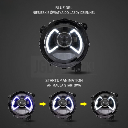ART.3161  Fari VLAND V1 Full LED – Set  JEEP WRANGLER 18-23