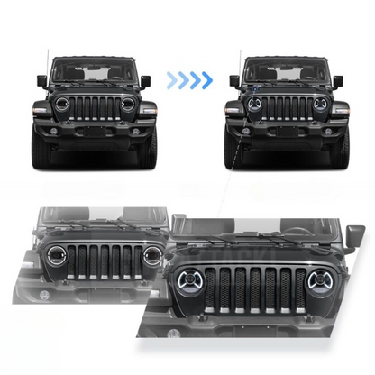 ART.3161  Fari VLAND V1 Full LED – Set  JEEP WRANGLER 18-23