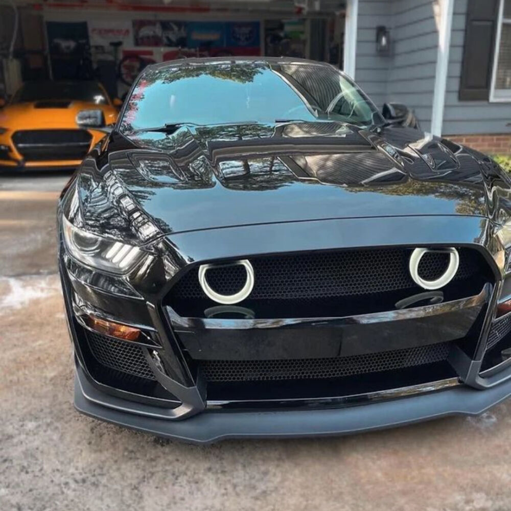 💕ART.3377 Luci HALO a LED per il paraurti anteriore in FORD MUSTANG 15-23