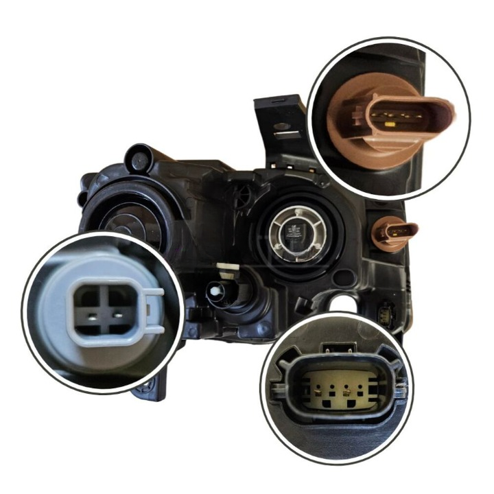 ART.3924 Fari neri di rivestimento alogeni – Set GRAND CHEROKEE 17-21