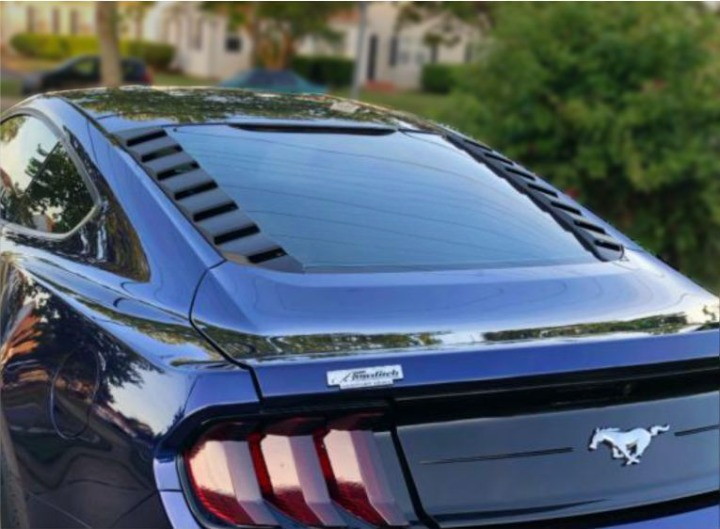 ART.3404 Griglie Lunotto Stile sportivo Nero opaco FORD MUSTANG 15-23
