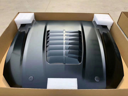 ART.3284 Cofano in alluminio Stile GT500 Scoop nero lucido FORD MUSTANG 18+