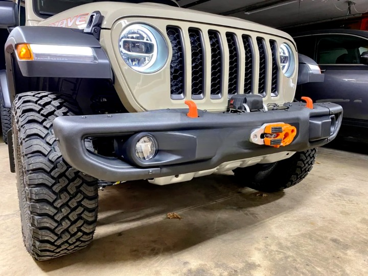 ART.3126 Paraurti anteriore in alluminio JEEP  WRANGLER 18-24 JL