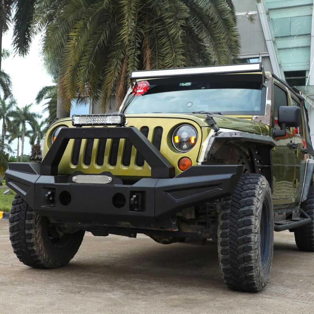 ART.3184 Paraurti anteriore Ring,Bull Bar fendinebbia JEEP WRANGLER  07-17