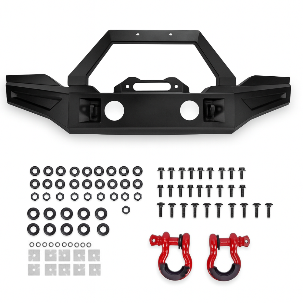 ART.3184 Paraurti anteriore Ring,Bull Bar fendinebbia JEEP WRANGLER  07-17