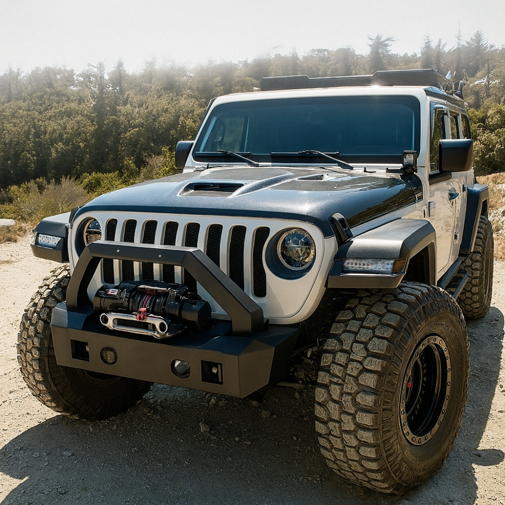 ART.3184 Paraurti anteriore Ring,Bull Bar fendinebbia JEEP WRANGLER  07-17