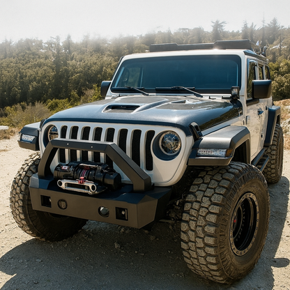 ART.3184 Paraurti anteriore Ring,Bull Bar fendinebbia JEEP WRANGLER  07-17