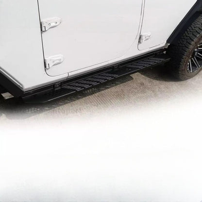 ART.3195 Pedane laterali in acciaio con LED JEEP WRANGLER 07-17