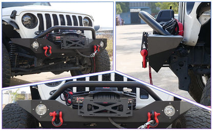 ART.3179 Paraurti anteriore Ring,Bull Bar e fendinebbia JEEP WRANGLER 18-24