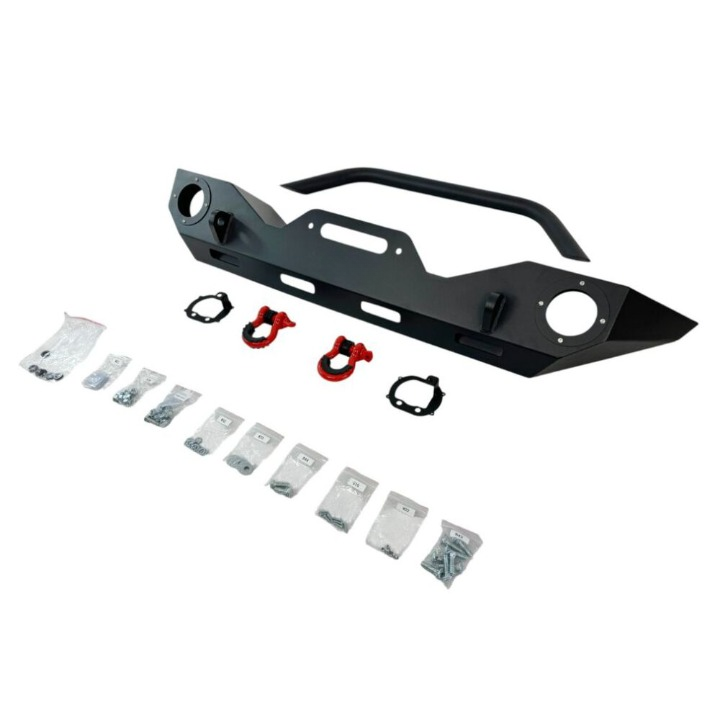 ART.3179 Paraurti anteriore Ring,Bull Bar e fendinebbia JEEP WRANGLER 18-24