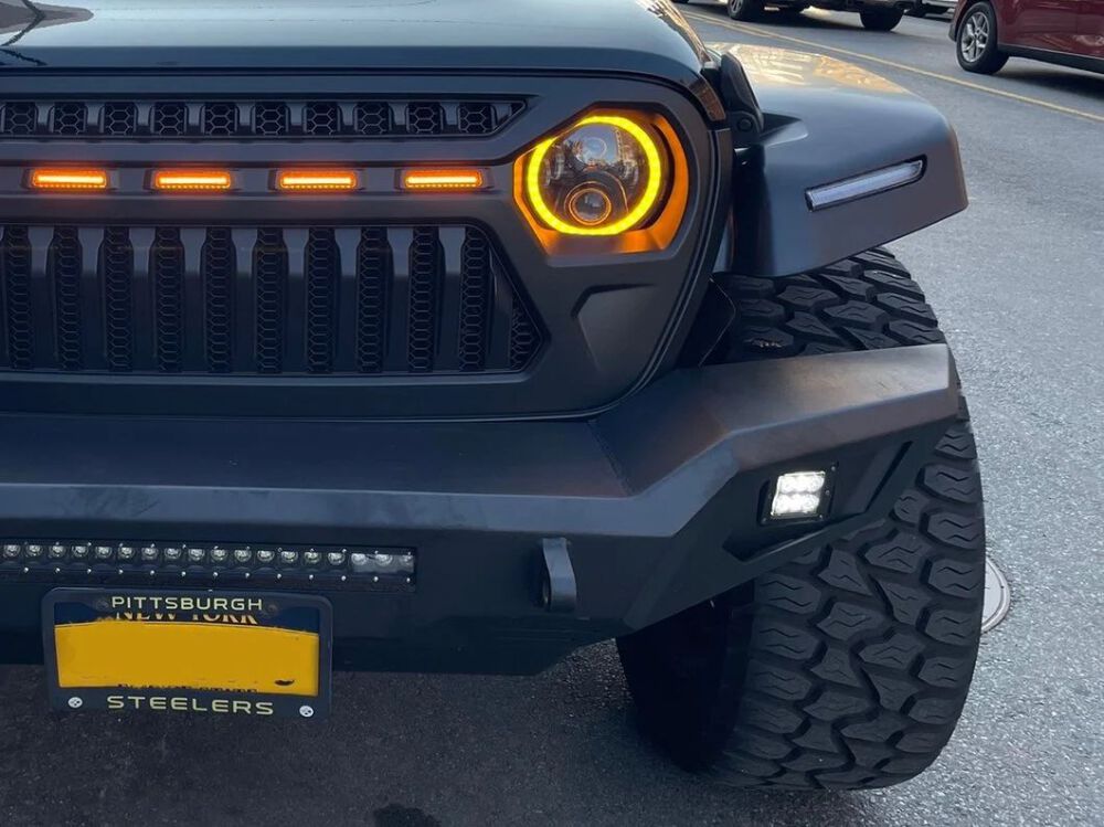 ART.3216  Parafango anteriore Flares con DRL JEEP WRANGLER 18-24