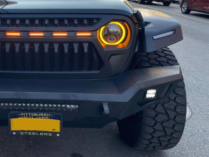 ART.3216  Parafango anteriore Flares con DRL JEEP WRANGLER 18-24