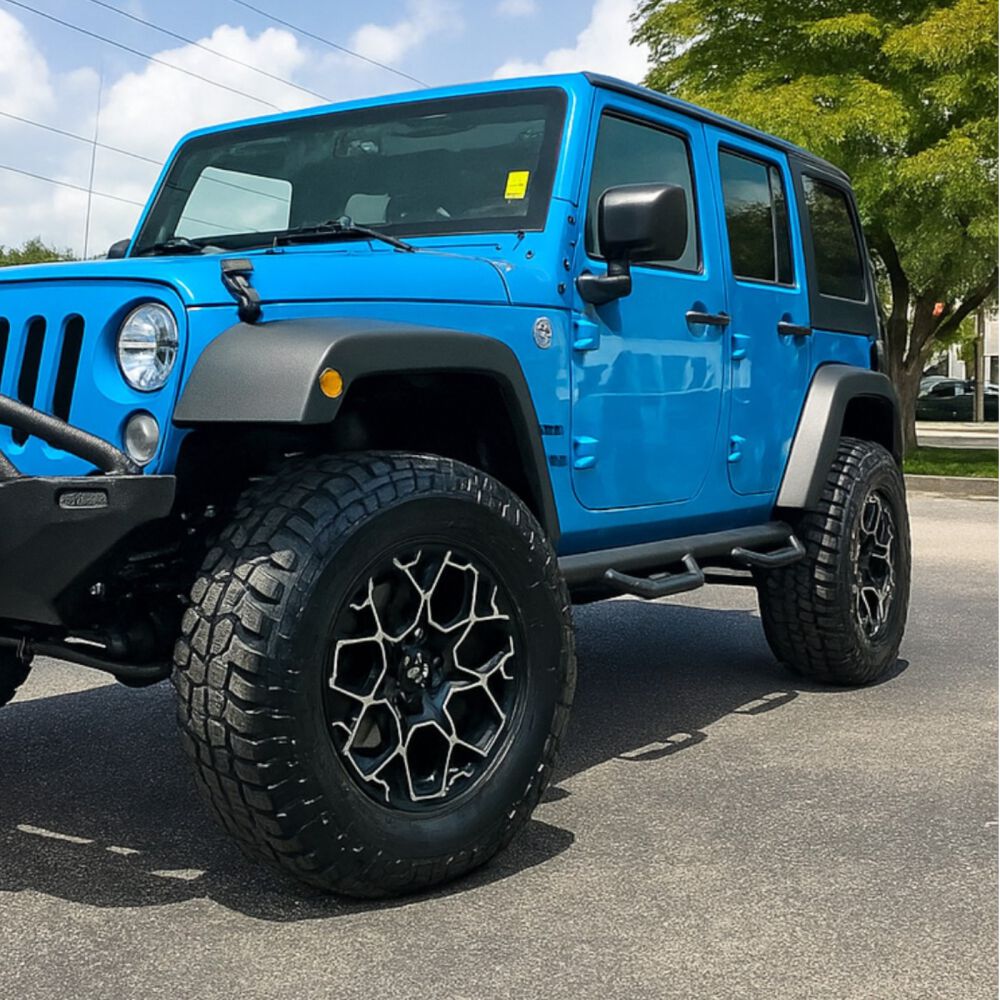 ART.3197 Pedane laterali in acciaio JEEP WRANGLER 07-17