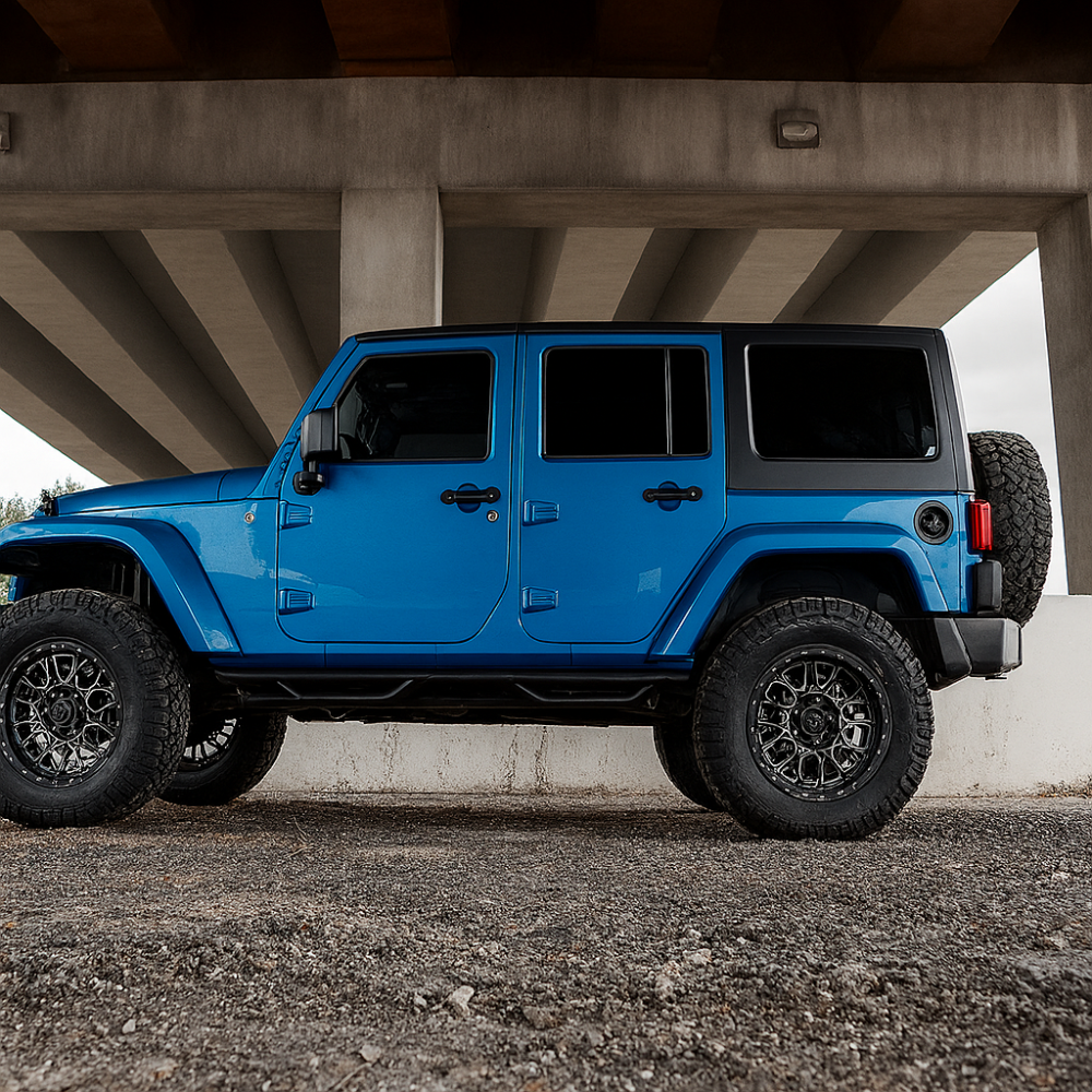 ART.3197 Pedane laterali in acciaio JEEP WRANGLER 07-17