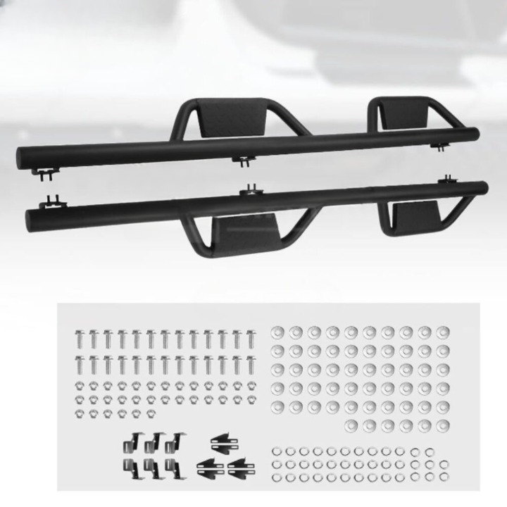 ART.3197 Pedane laterali in acciaio JEEP WRANGLER 07-17