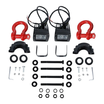 ART.3174  Paraurti posteriore+Rings & LED JEEP WRANGLER 18-24