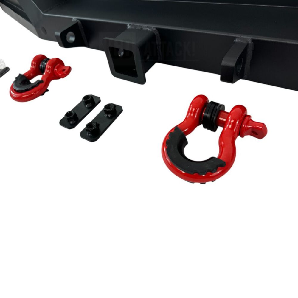 ART.3174  Paraurti posteriore+Rings & LED JEEP WRANGLER 18-24