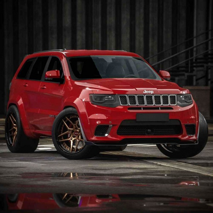 ART.3117  Parafanghi a corpo largo + Splitter GRAND CHEROKEE 2014-2021 TRACK