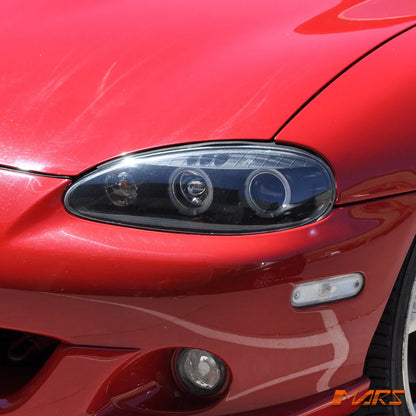 💫ART.6453 FARI OCCHI D'ANGELO CROMATI per MAZDA MX5 2001-2005 💫