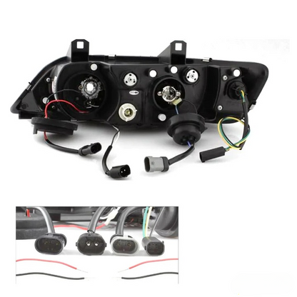 💫ART.6537 FARI OCCHI D'ANGELO NERI per BMW Z3 1996-2002💫