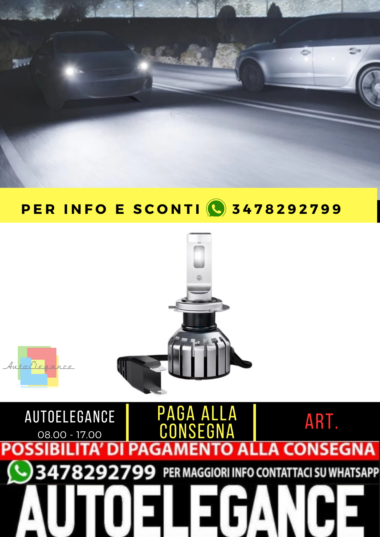 🔥Lampade retrofit OSRAM Night Breaker H7 LED GEN 2 per VW Polo 6 AW 2017🔥