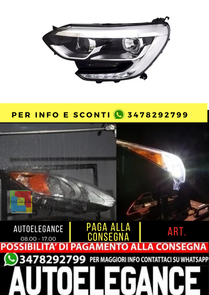 🔥Faro sinistro per Renault Megane 4 dal 2015- Luce di marcia diurna H7 H7🔥