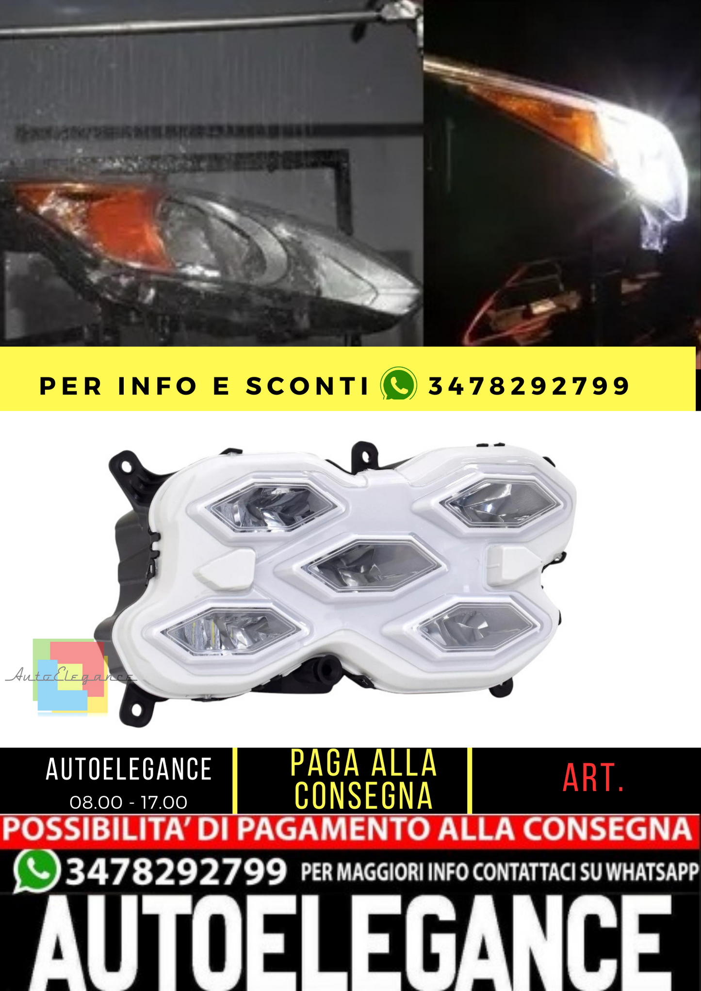 🔥Fendinebbia destro per VW Golf 8 GTI dal 2019- Faro a LED Fendinebbia CD🔥