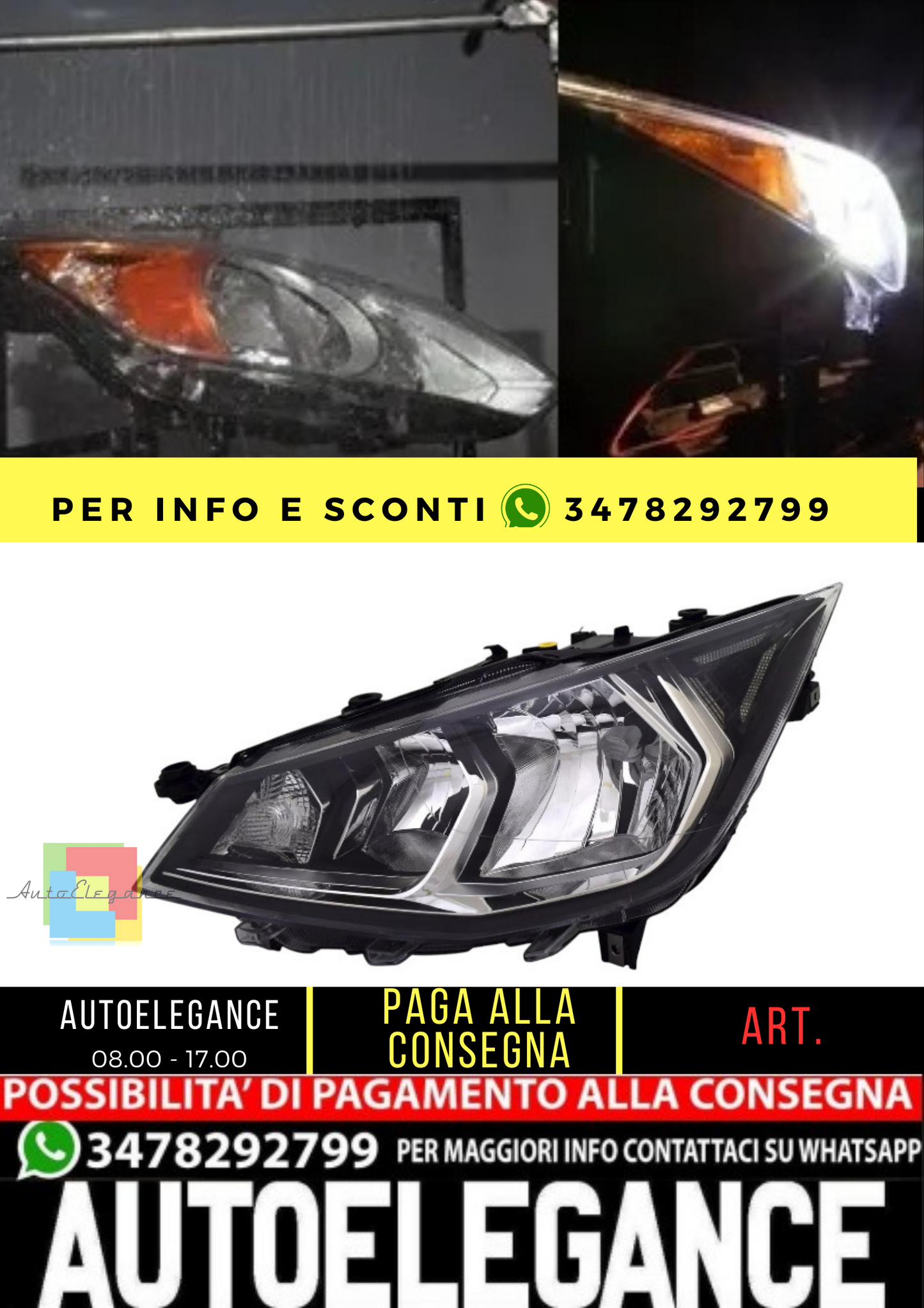 🔥Faro sinistro per Seat Ibiza Arona KJ 2017- H7 faro anteriore LWR🔥