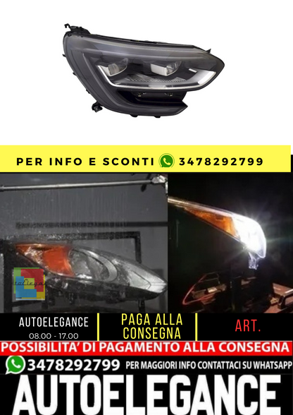 🔥Faro destro per Renault Megane 4 2015-2020 faro principale + motore🔥