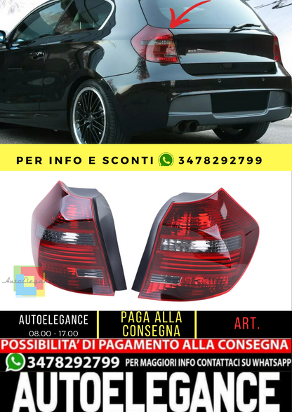 🔥 Coppia fanali posteriori a LED neri fumo adatti per BMW E81 E87 07-12🔥