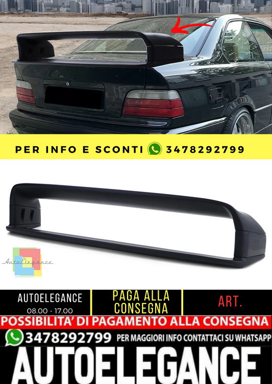 🔥Spoiler posteriore in ABS con alettoni sportivi per  BMWSeria3 E36 90-98 e M3 GT Classe 2🔥