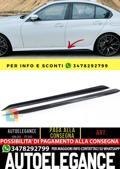 🔥Attacco minigonne laterali nere lucide adatte per serie 3 BMW G20 G21 dal 18🔥