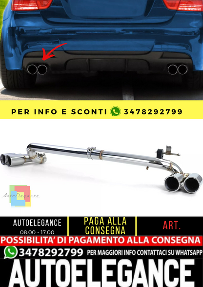 🔥Kit conversione tubo di scarico duplex a 4 tubi per BMWE90 E91 323 325 328 330🔥