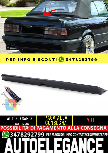 🔥Spoiler posteriore Sport 1 con ABE per BMW E30 Limo Convertible 82-93🔥